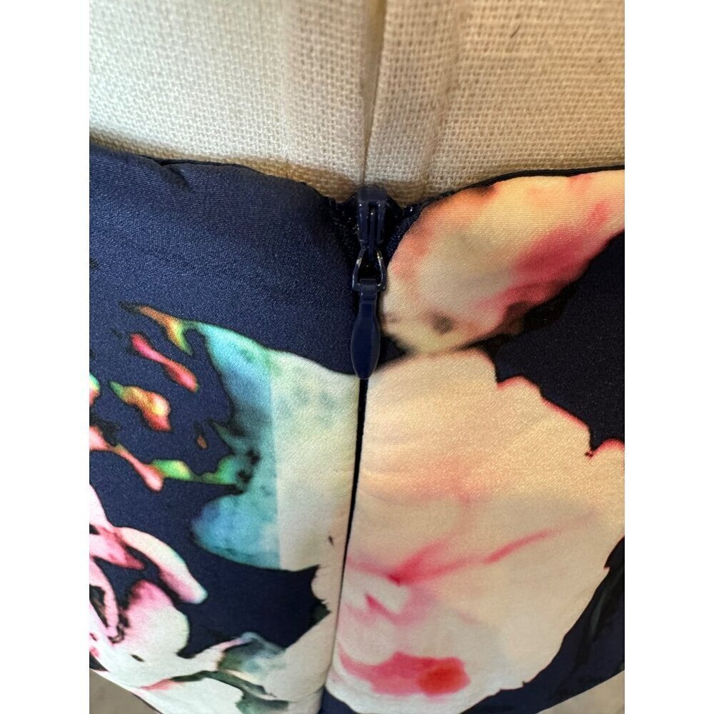 Finders‎ Keepers Dress Women XS Blue Floral Print Halter Neck Illuminati Mini - Picture 8 of 12